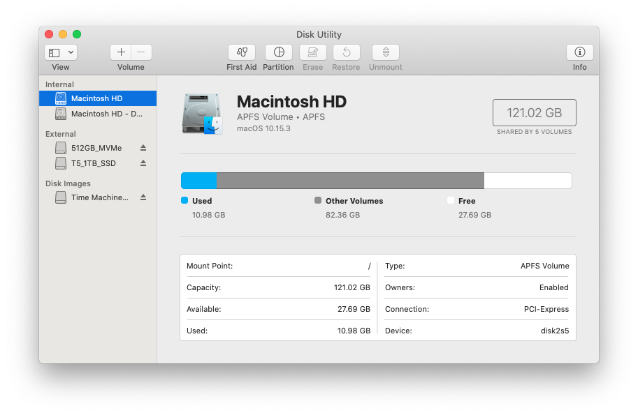 patition disk on mac for windows install
